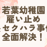 [解決]江別若葉幼稚園の雇い止め＆セクハラ事件、全面解決しました！